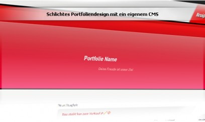 Schlichtes Portfoliendesign mit eigenem CMS